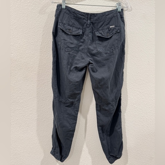 MOTHER The No Zip Misfit Faded Black Wash Girl, Boy Etc. Linen Blend Pants 25 - Picture 9 of 16